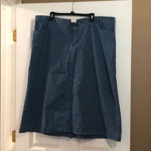 Blue jean skirt